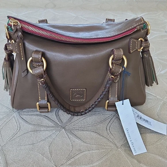 Dooney And Bourke Florentine Mini Satchel, Elephant - Picture 7 of 16